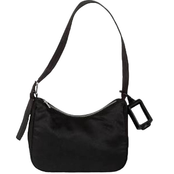 NEW Wild Fable Extended Buckle SHOULDER HANDBAG Nylon Purse Black Purse + Holder - Picture 2 of 10